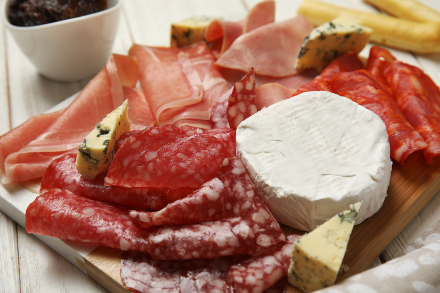 Käse und Wurst